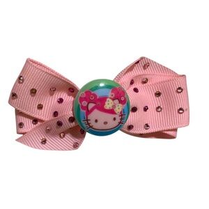 Tarina Tarantino Hello Kitty Pink Head Hair Clip